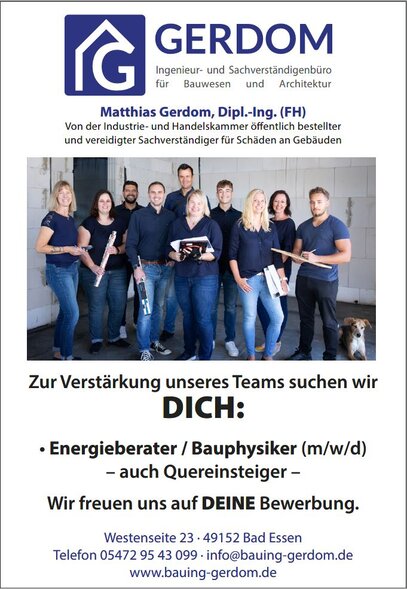 Energieberater / Energieeffizienzexperte / Bauphysiker (w/m/d) gesucht! - auch Quereinsteiger