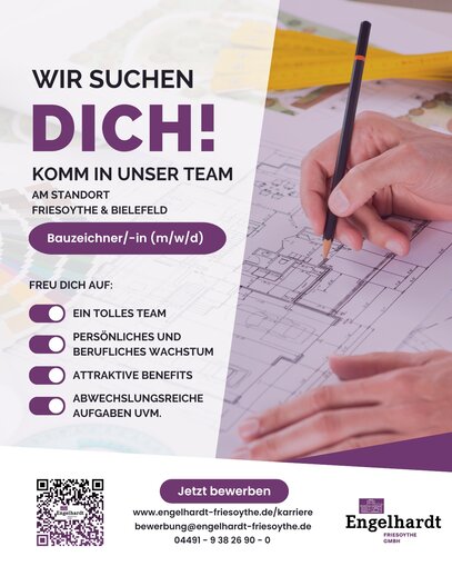 Bauzeichner/-in (m/w/d) in Vollzeit gesucht