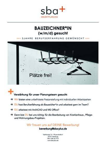 Bauzeichner*in gesucht