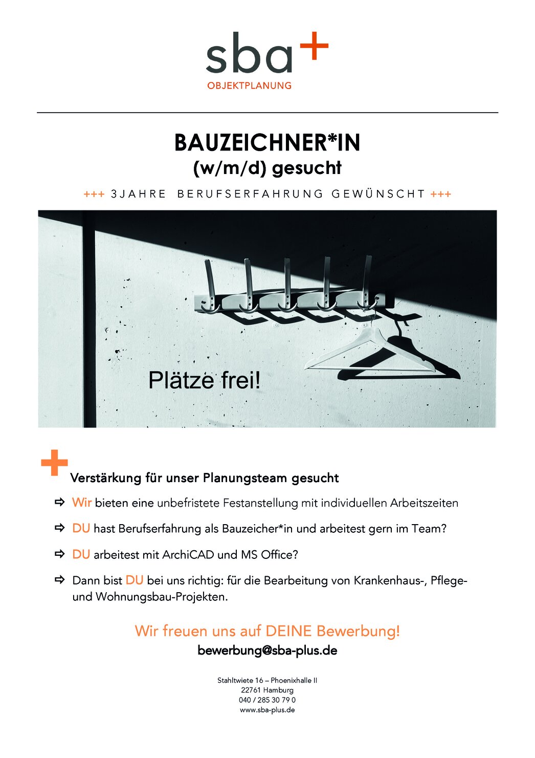 Bauzeichner*in gesucht