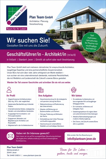 Geschäftsführer*in gesucht (m/w/d) Geschäftsführer*in gesucht (m/w/d)