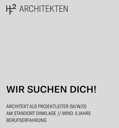 Architekt/-in als Projektleiter/-in zum nächstmöglichen Termin