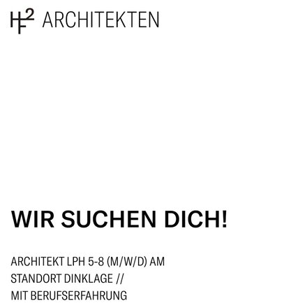 Architekt*in (m/w/d) für LP 5 - 8 zu sofort gesucht!