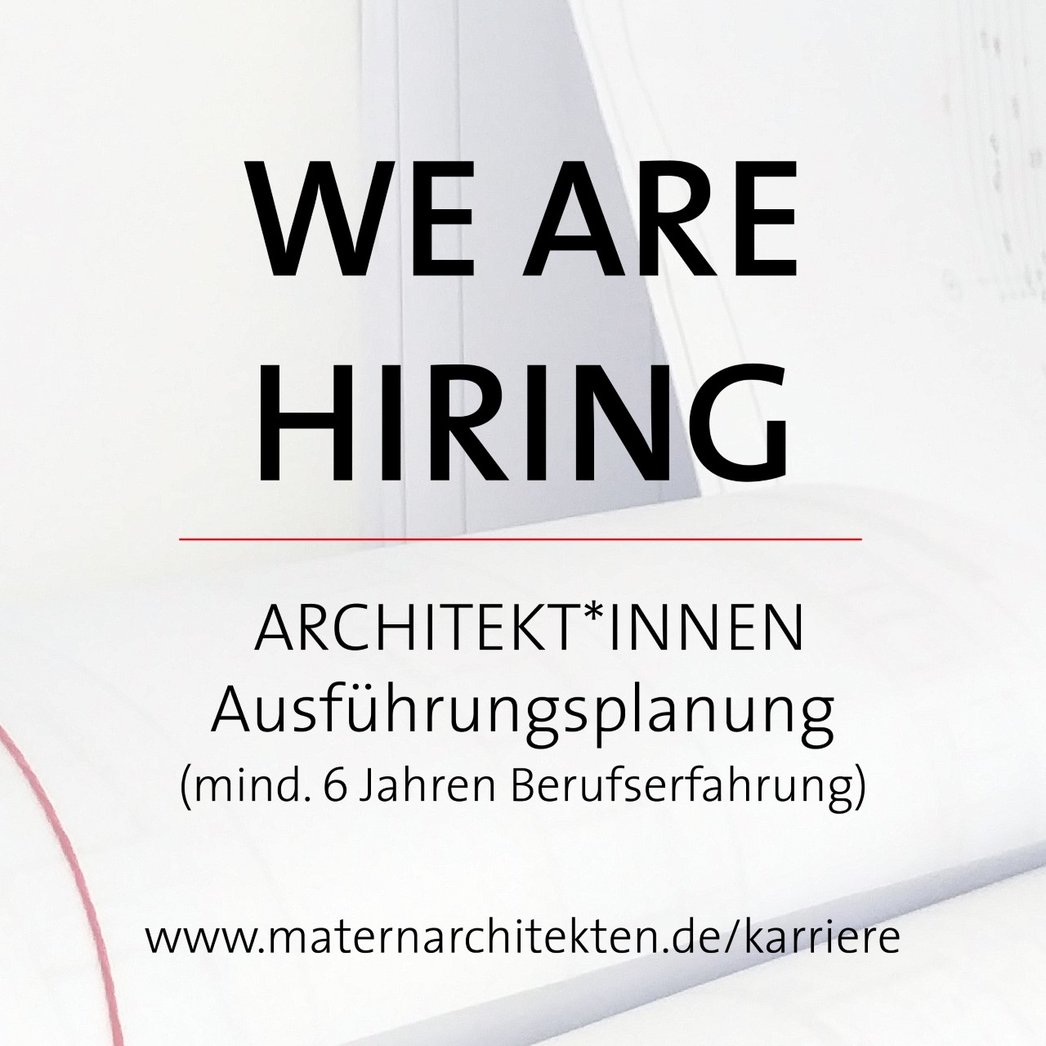 Architekt:in (m/w/d) für die Ausführungsplanung mit mind. 6 Jahren Berufserfahrung Architekt:in (m/w/d) für die Ausführungsplanung mit mind. 6 Jahren Berufserfahrung
