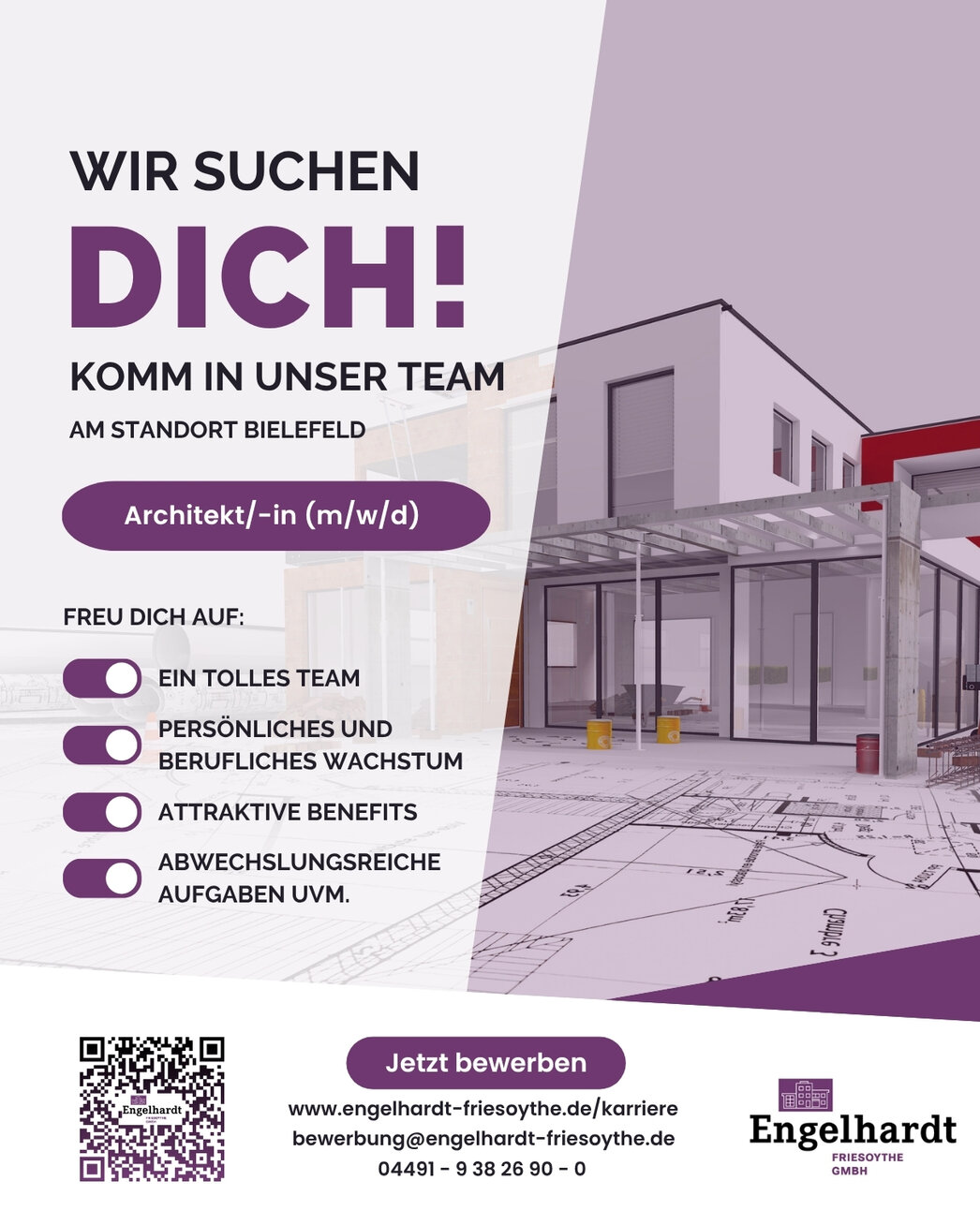 Architekt/-in (m/w/d) in Vollzeit gesucht Architekt/-in (m/w/d) in Vollzeit gesucht