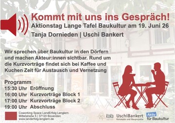 Lange Tafel der Baukultur - LandErfolg in Lenglern Lange Tafel der Baukultur - LandErfolg in Lenglern