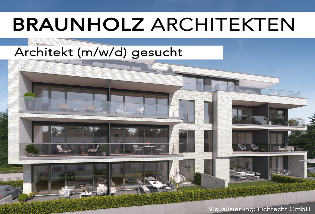 Architekt (m/w/d) in Vollzeit gesucht Architekt (m/w/d) in Vollzeit gesucht